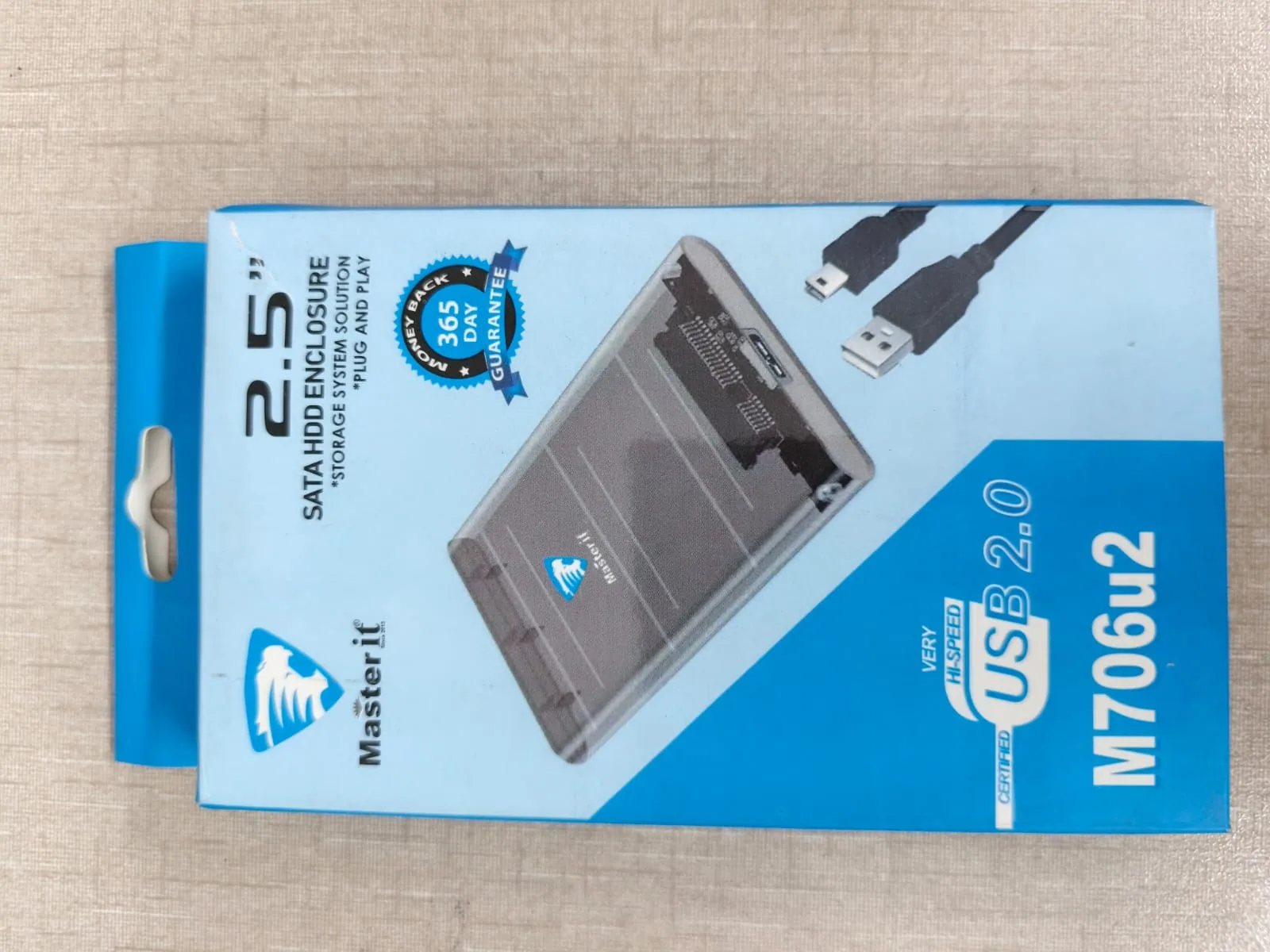 Brand New Mastech M706u2 2.5" SATA External HDD/SSD Enclosure