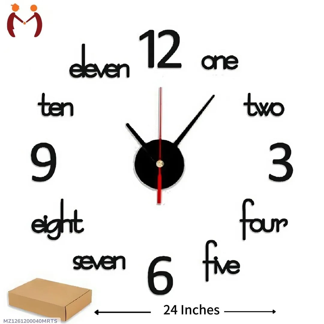 20+ design available for wall clock delivery all over Pakistan