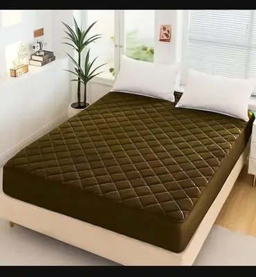 Fabric Micro Pattern Plain Bed Size Double Bed