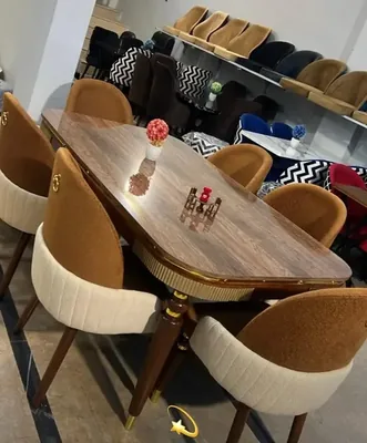 6 seater modern daining table set brand new