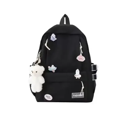 Cute Girls Backpack Pink White Multicolor 17